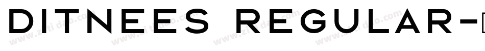 Ditnees Regular字体转换